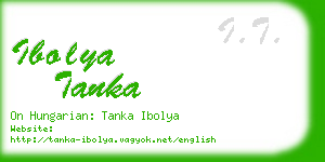 ibolya tanka business card